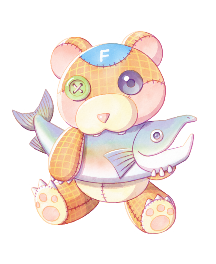 熊（本体は鮭）